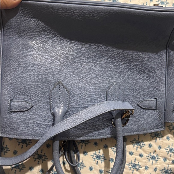 Teddy Blake Buti Cary Elegant Blue Leather Handbag (no longer available online) - Picture 6 of 11